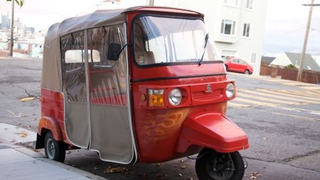 Bajaj RE4 Down On The San Francisco Street